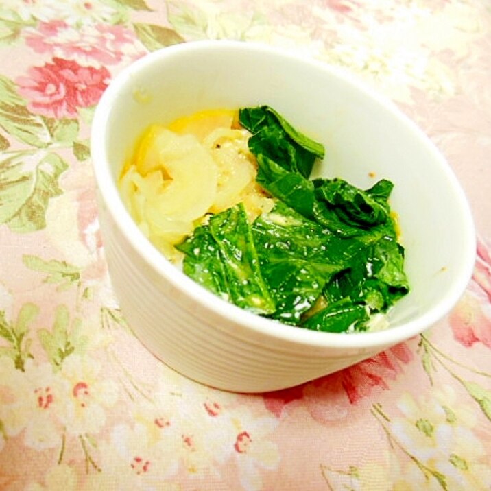❤マッシュポテトと小松菜・玉葱のマヨ・ココット❤